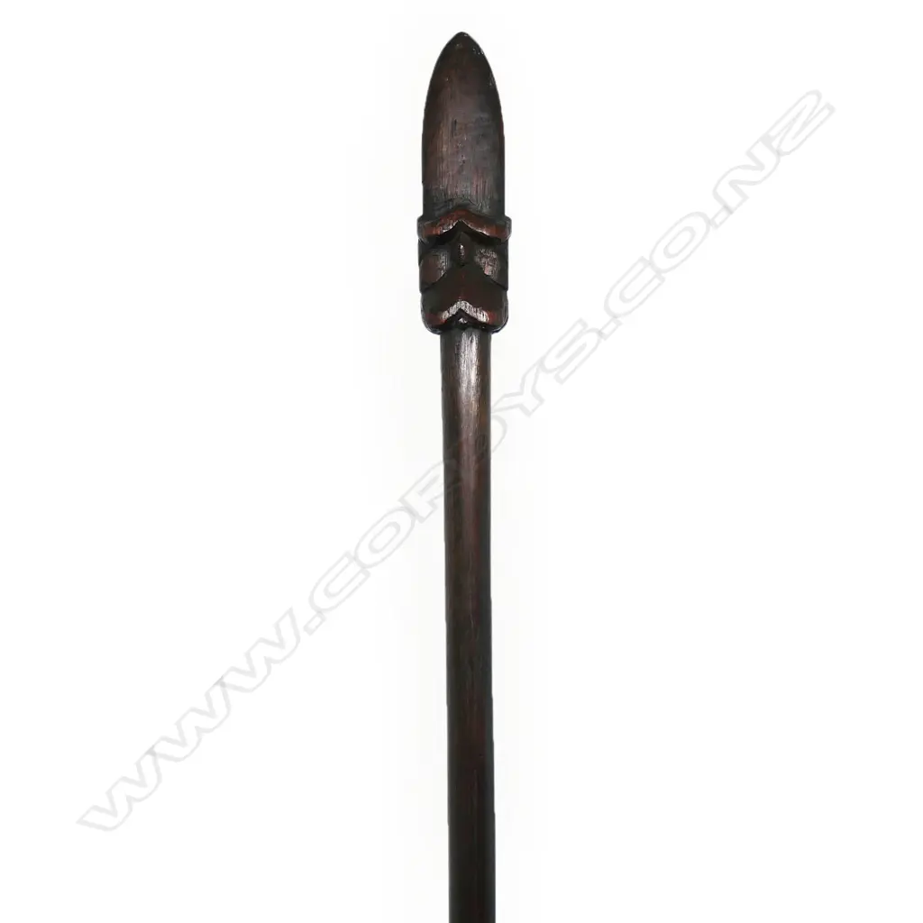 A 19thC Māori carved taiaha, Image 1++